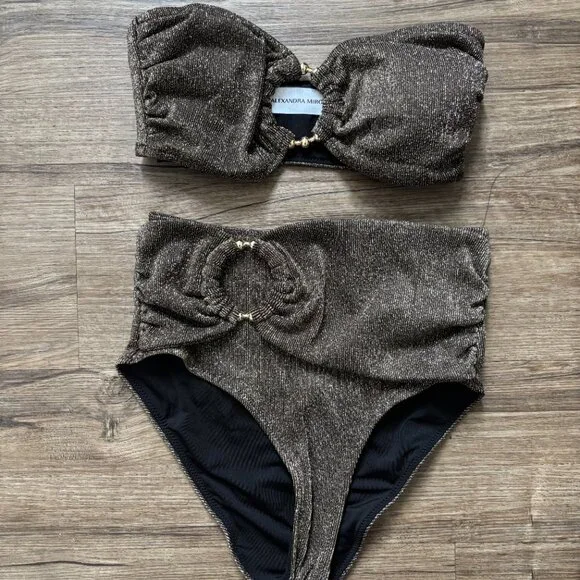 Alexandra Miro - Dorit Bikini Set (Dark Brown Metallic) - Picture 2 of 4